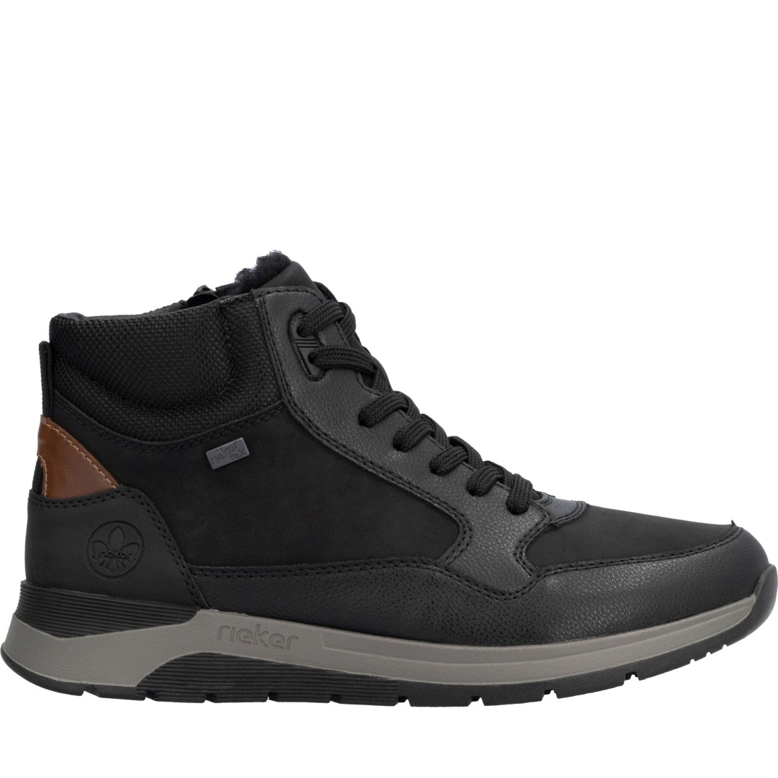 black casual closed men's boots