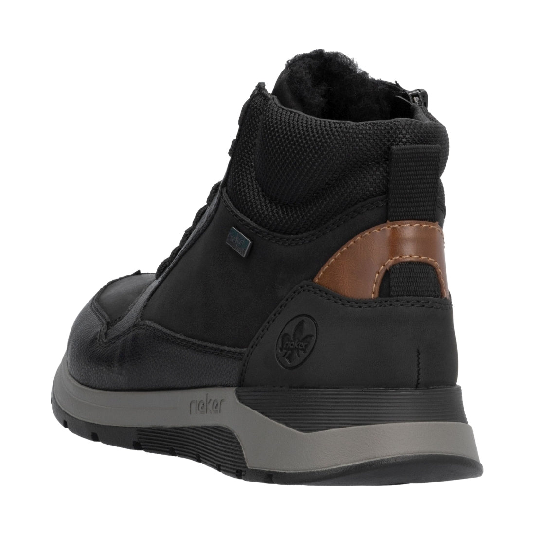 black casual closed men's boots