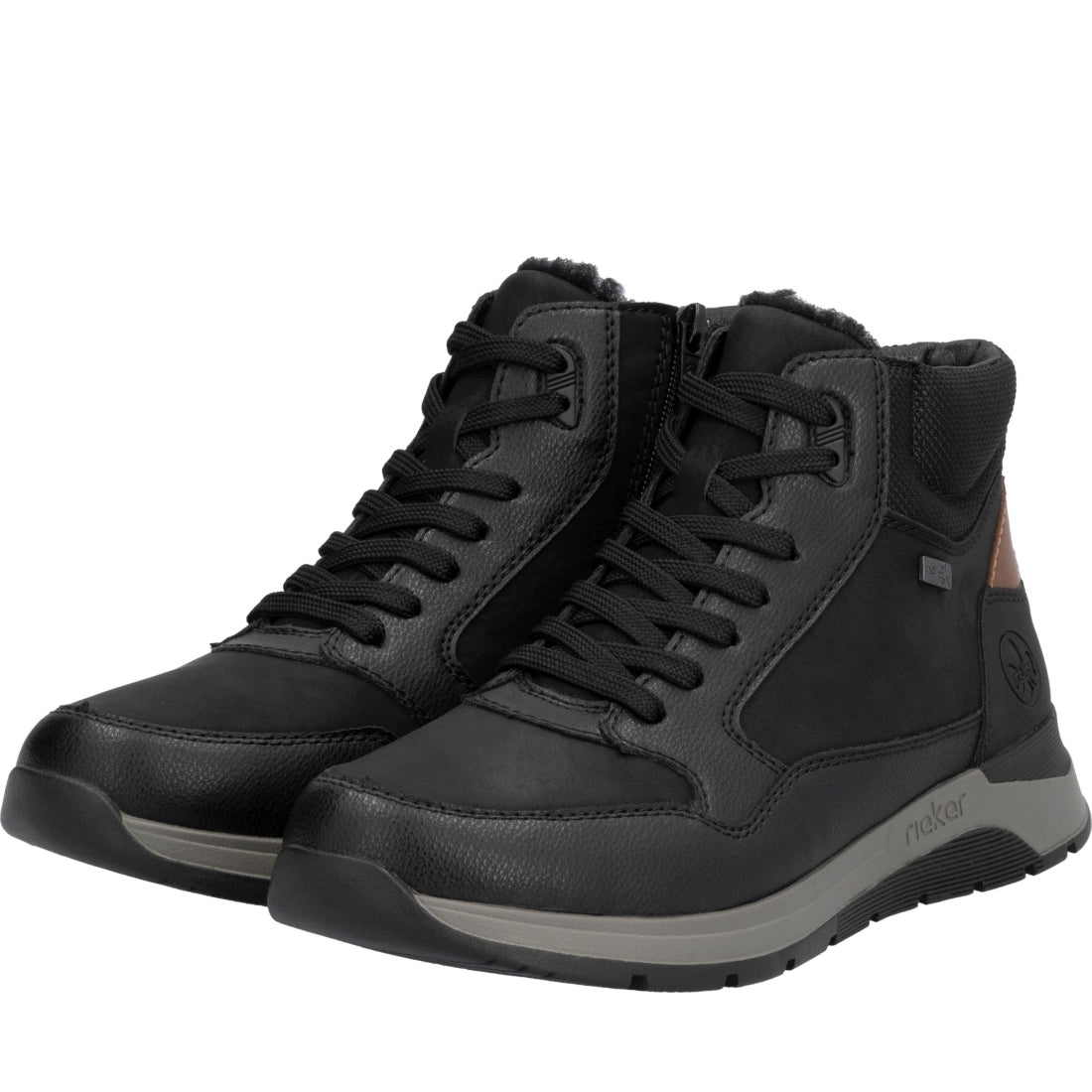 black casual closed men's boots