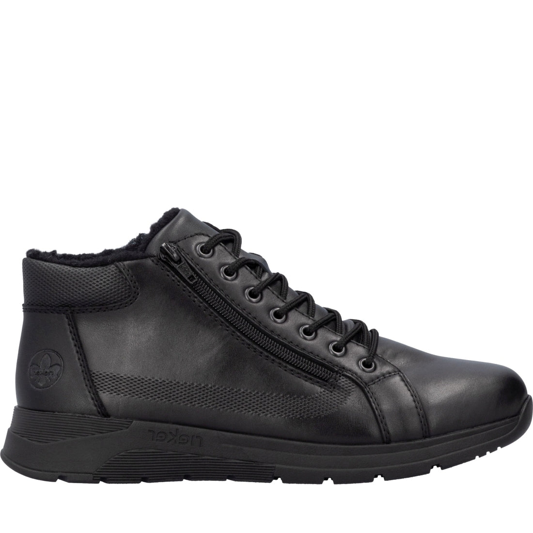 black casual closed men's boots