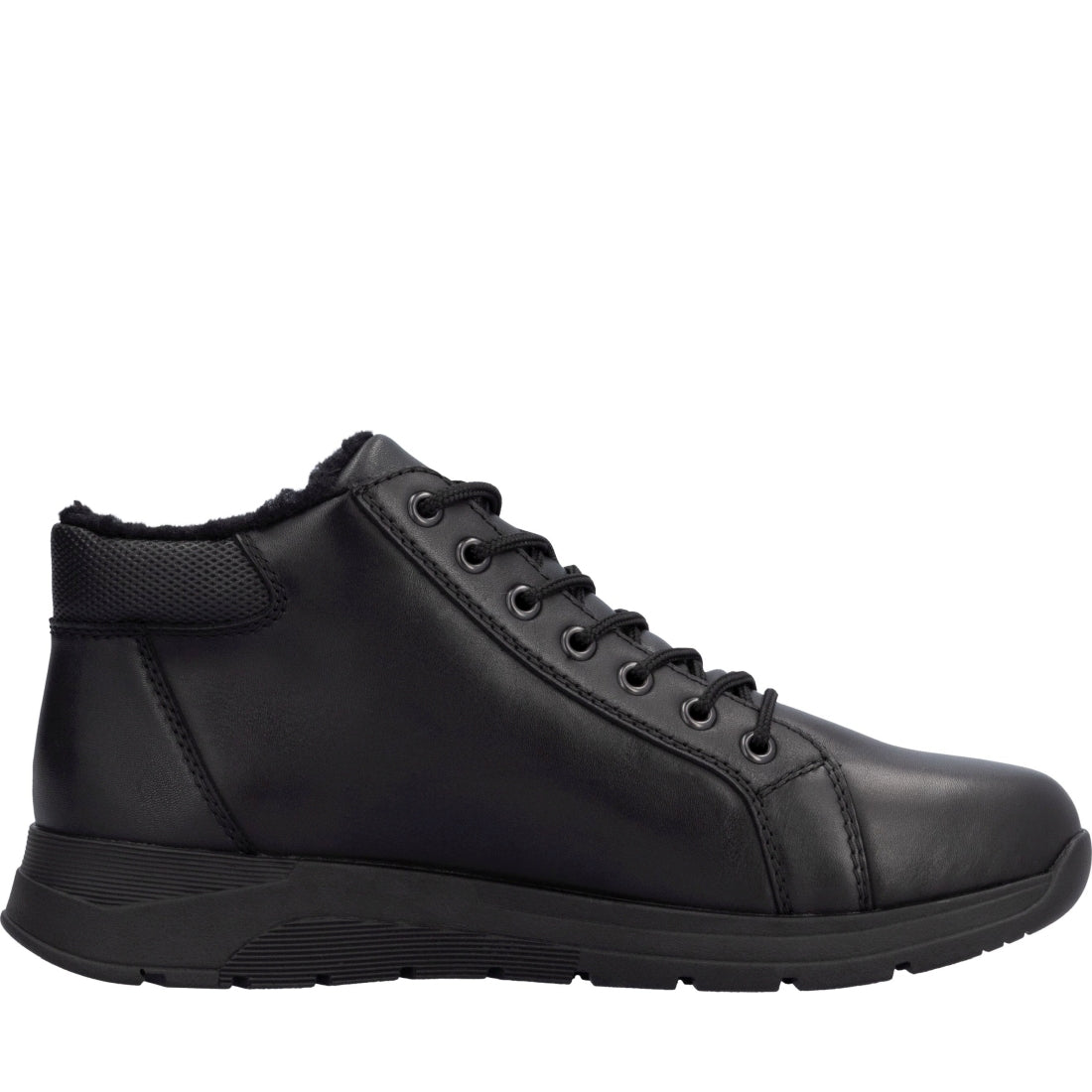 black casual closed men's boots