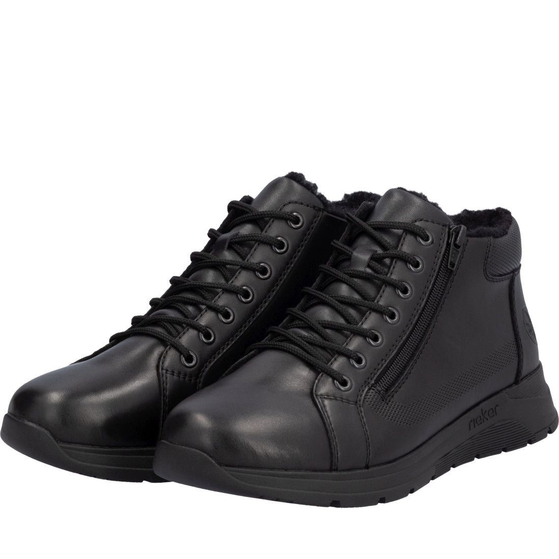 black casual closed men's boots