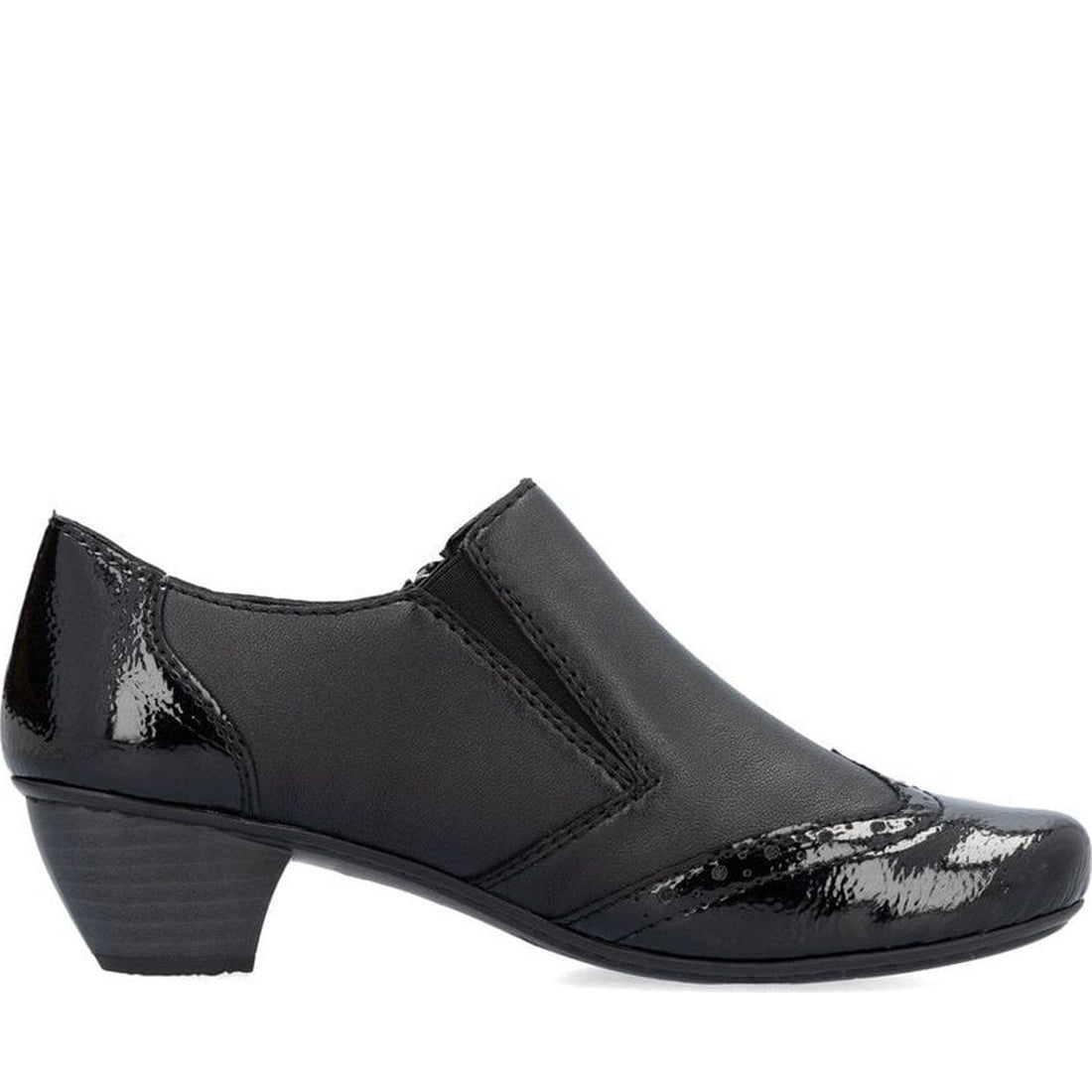 black casual closed ladies shoes