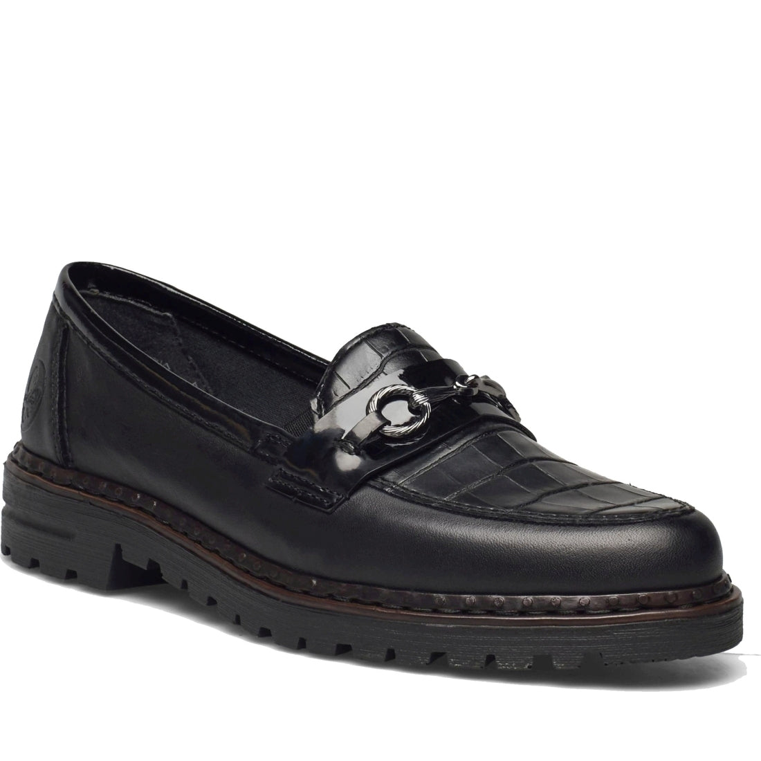 black elegant closed ladies shoes