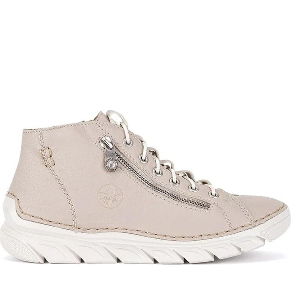 beige casual closed ladies short boots