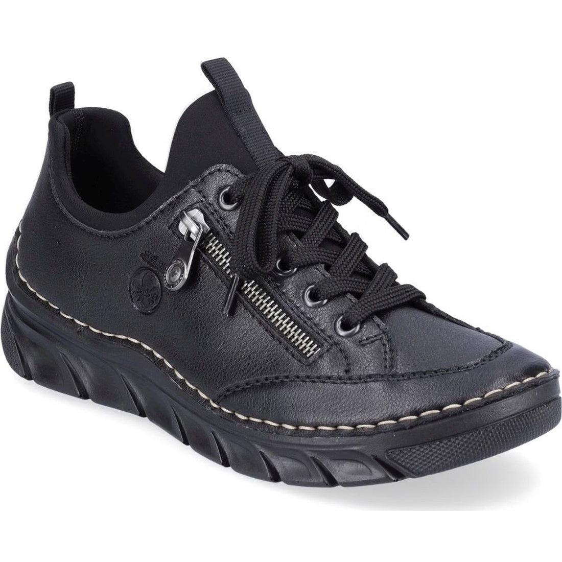 black casual closed ladies shoes