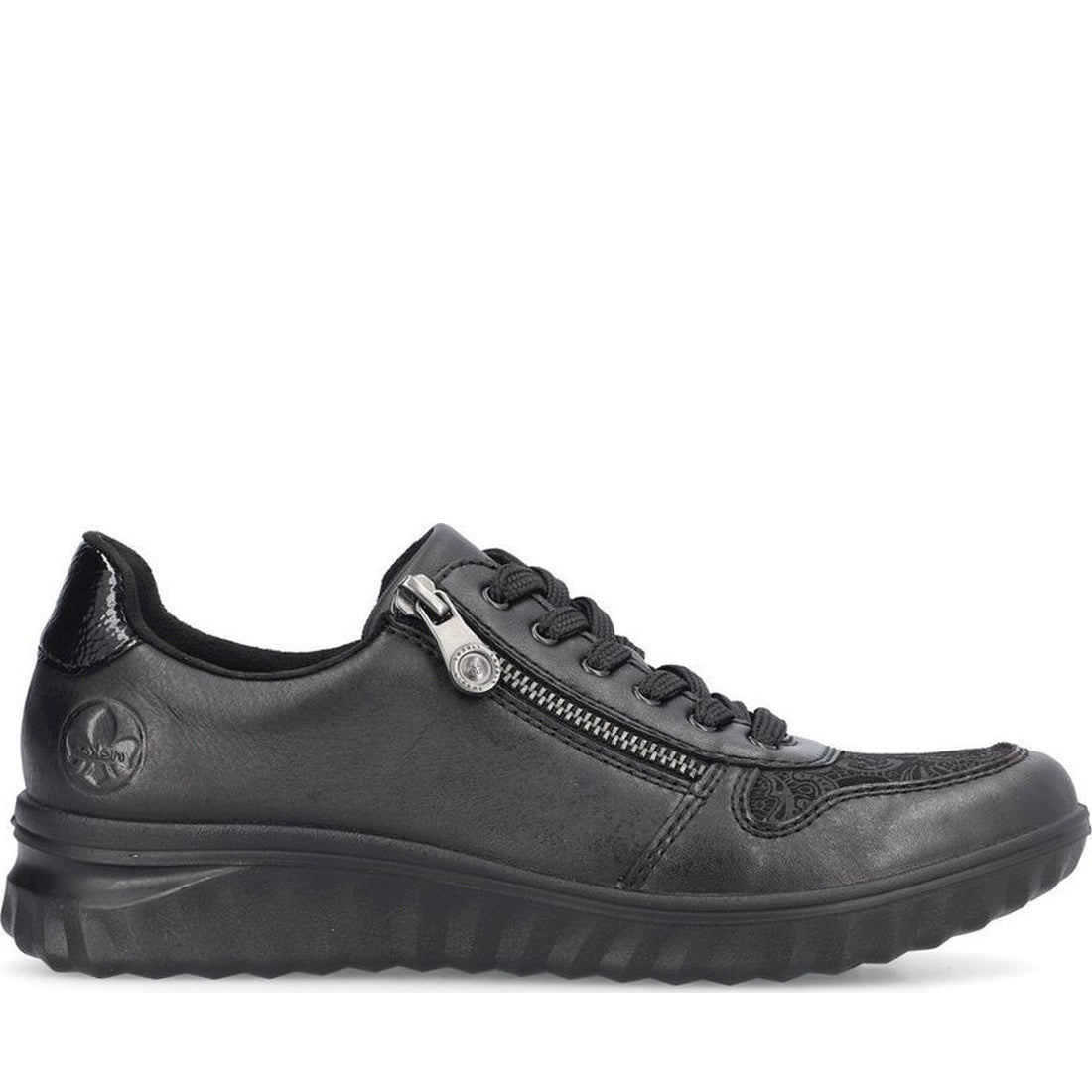 black casual closed ladies shoes