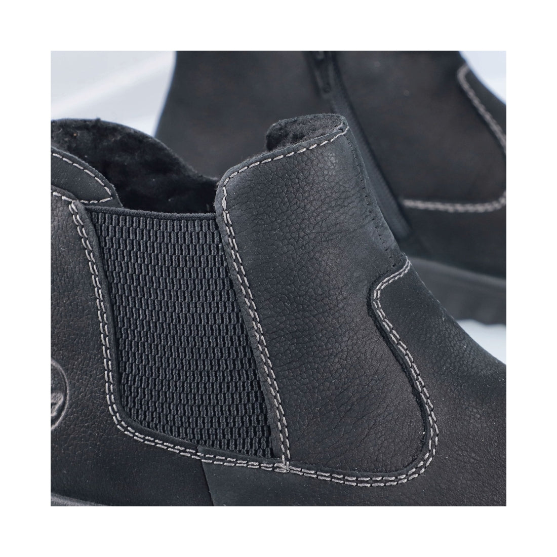 black casual closed ladies mid height boots