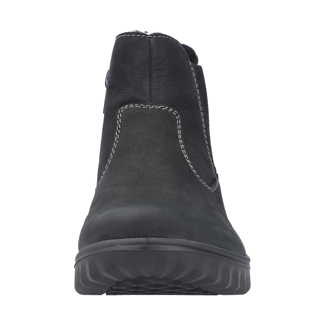 black casual closed ladies mid height boots