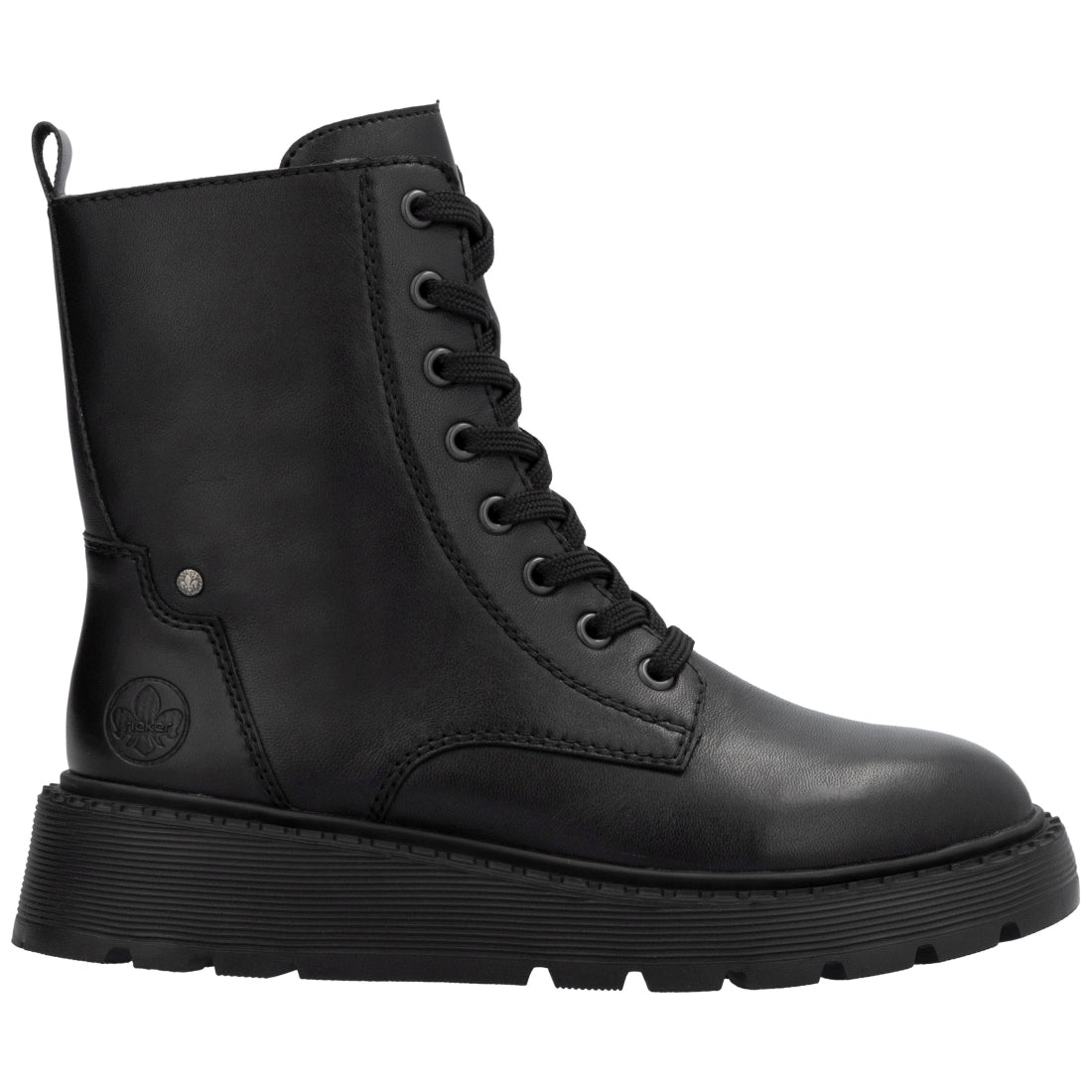 black casual closed ladies mid height boots