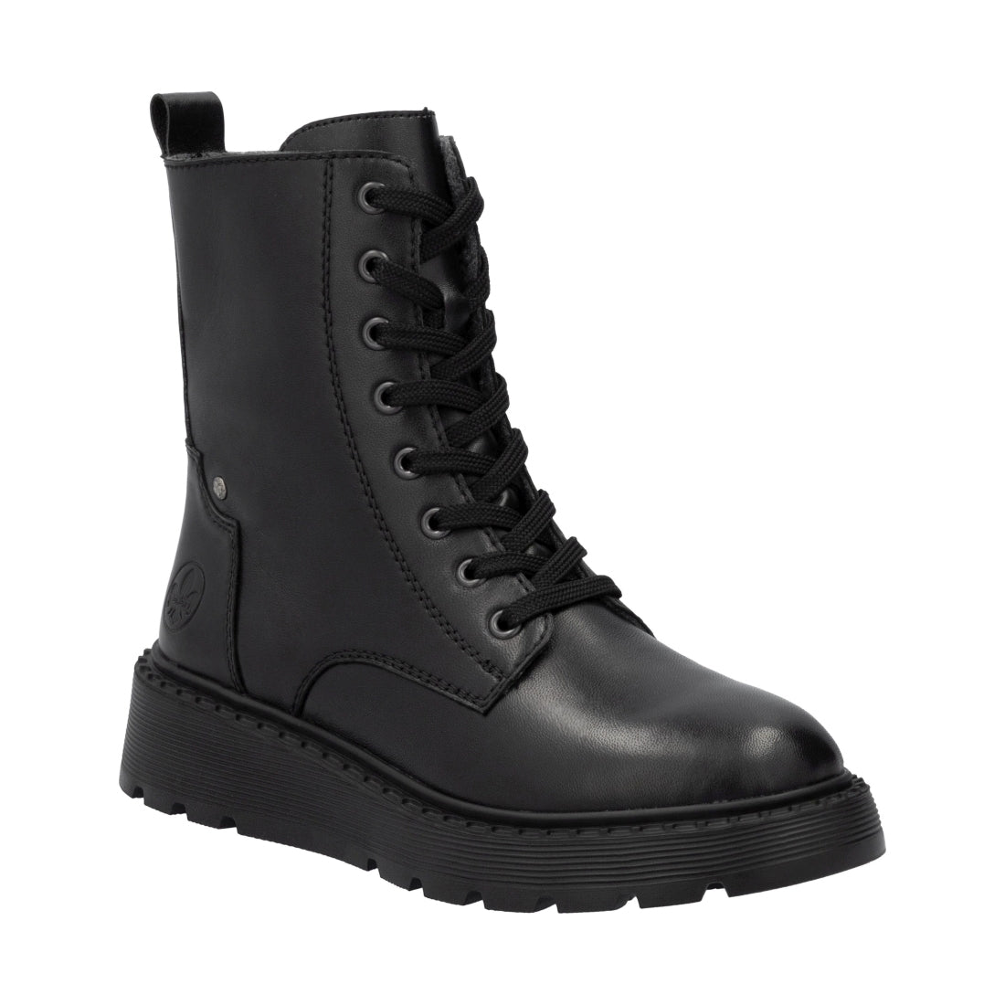 black casual closed ladies mid height boots