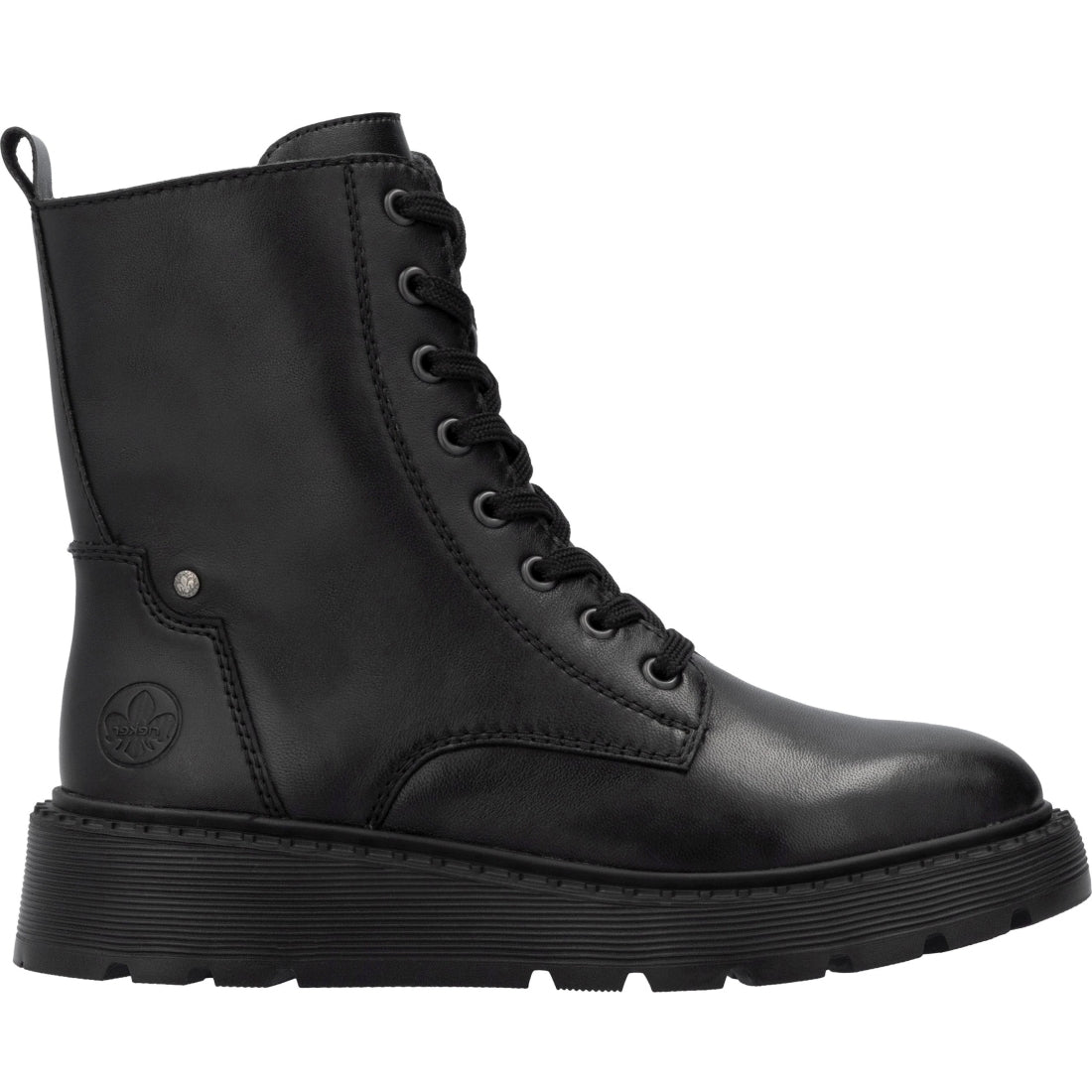 black casual closed ladies mid height boots