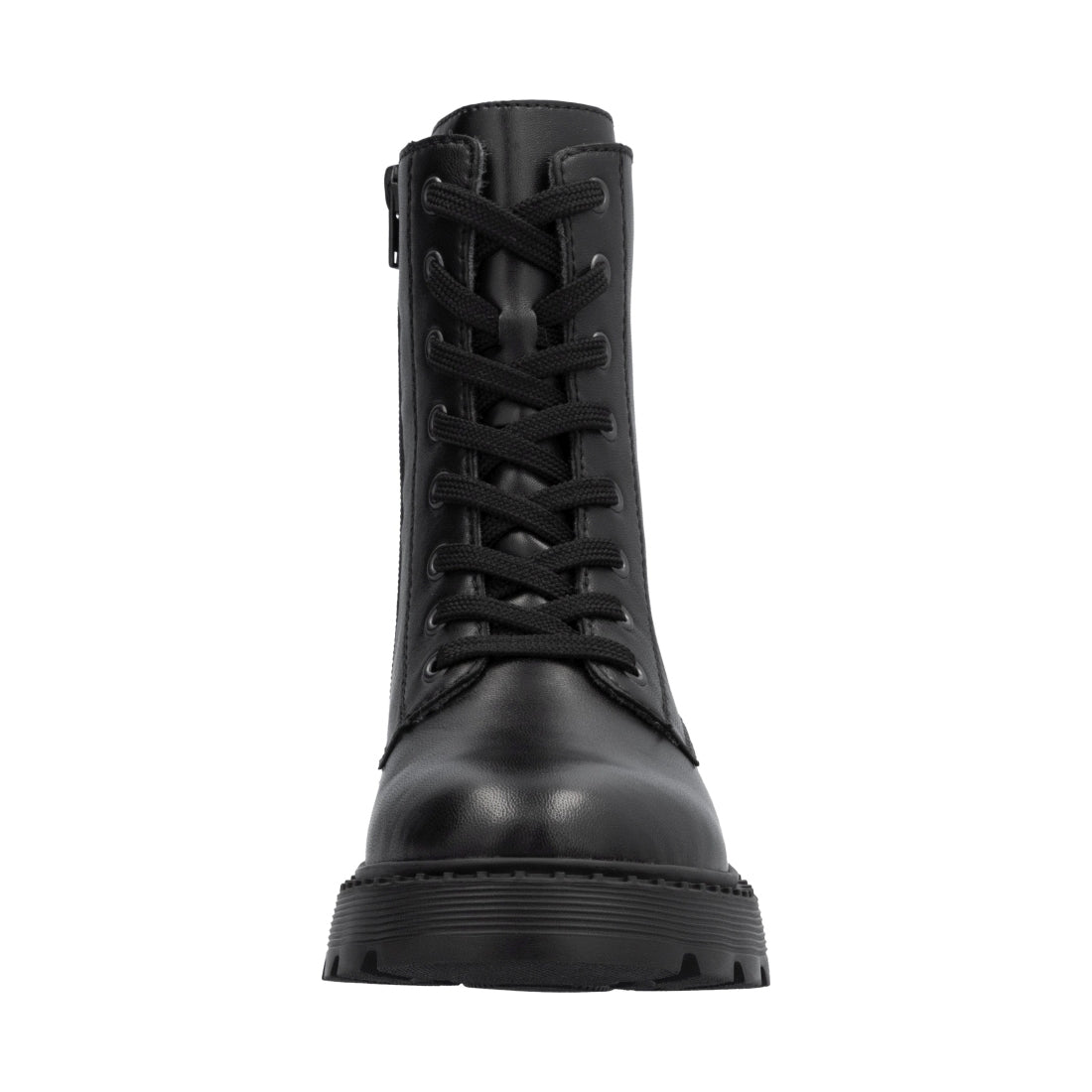 black casual closed ladies mid height boots