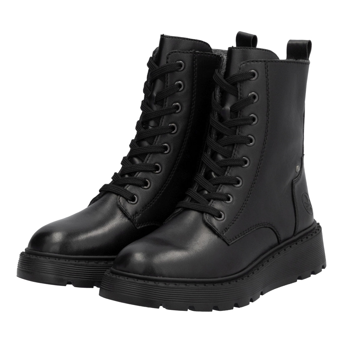 black casual closed ladies mid height boots