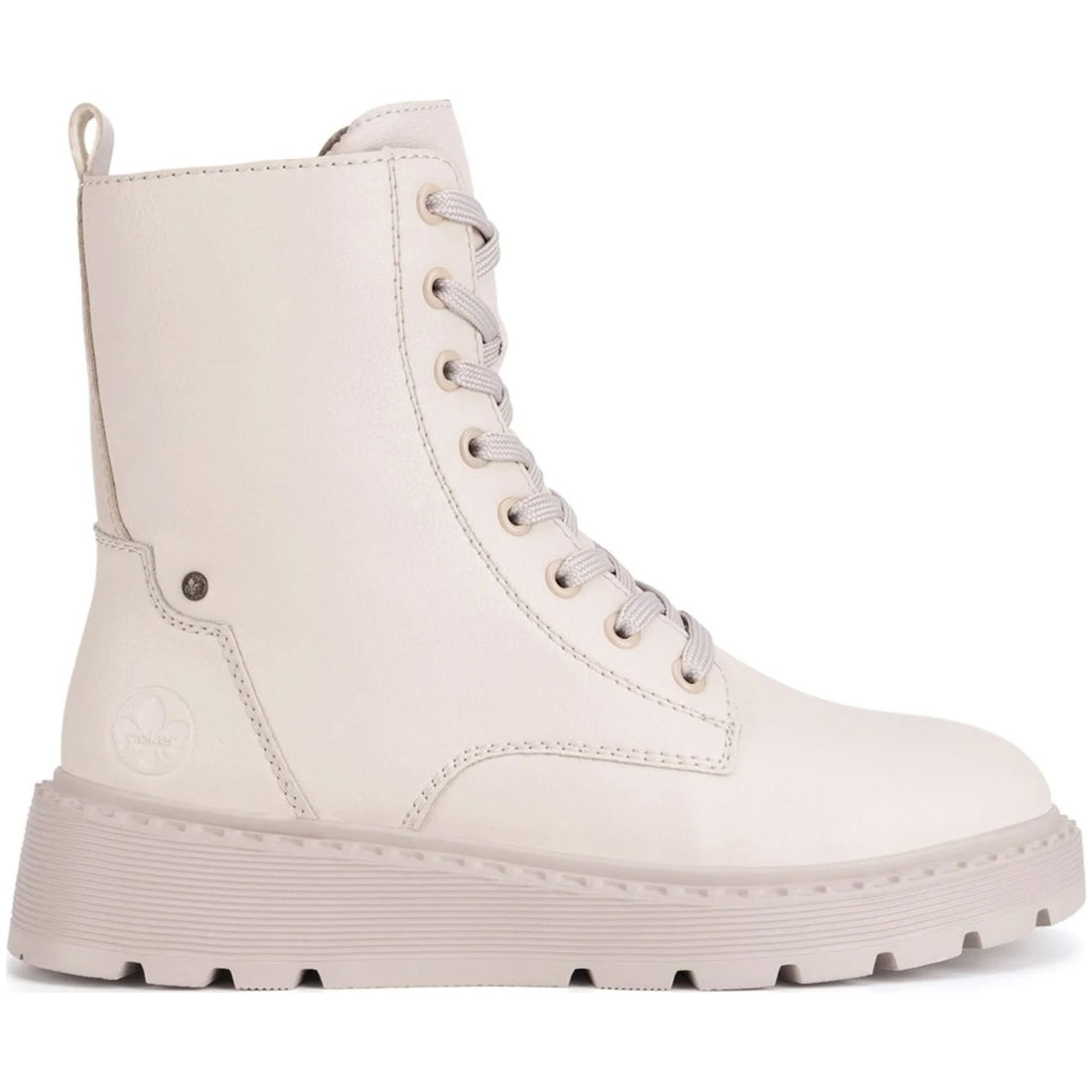 beige casual closed ladies mid height boots