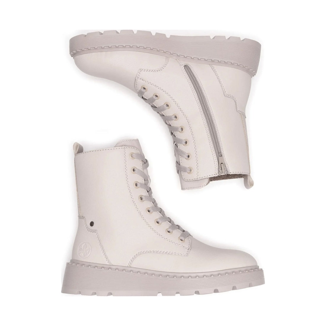 beige casual closed ladies mid height boots