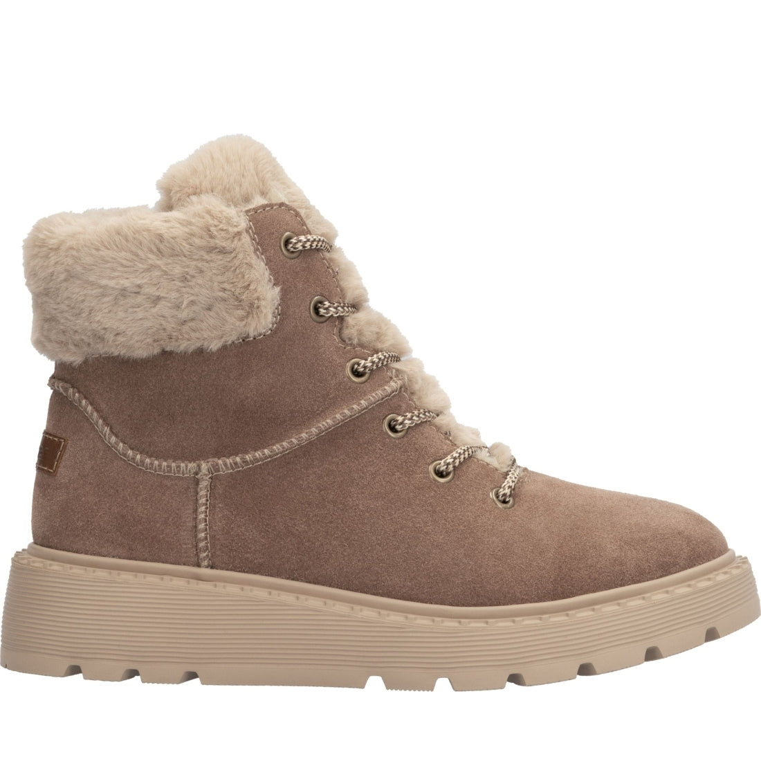 brown casual closed ladies mid height boots