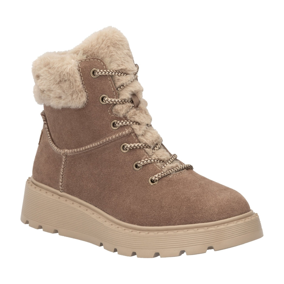 brown casual closed ladies mid height boots