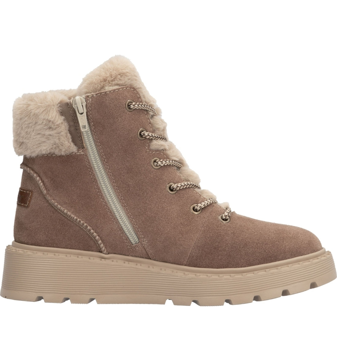 brown casual closed ladies mid height boots