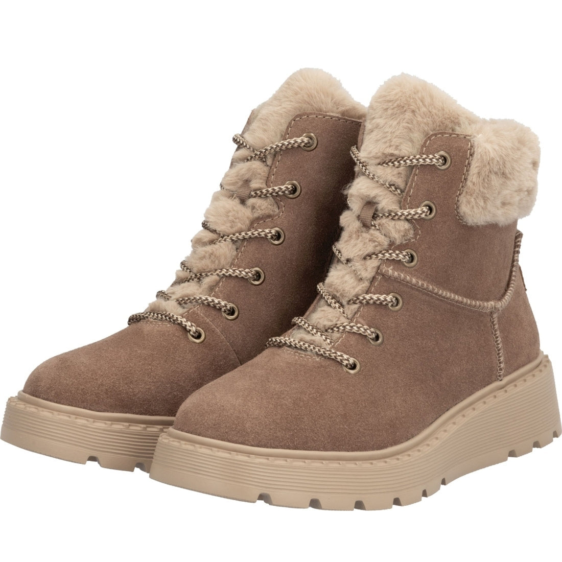 brown casual closed ladies mid height boots