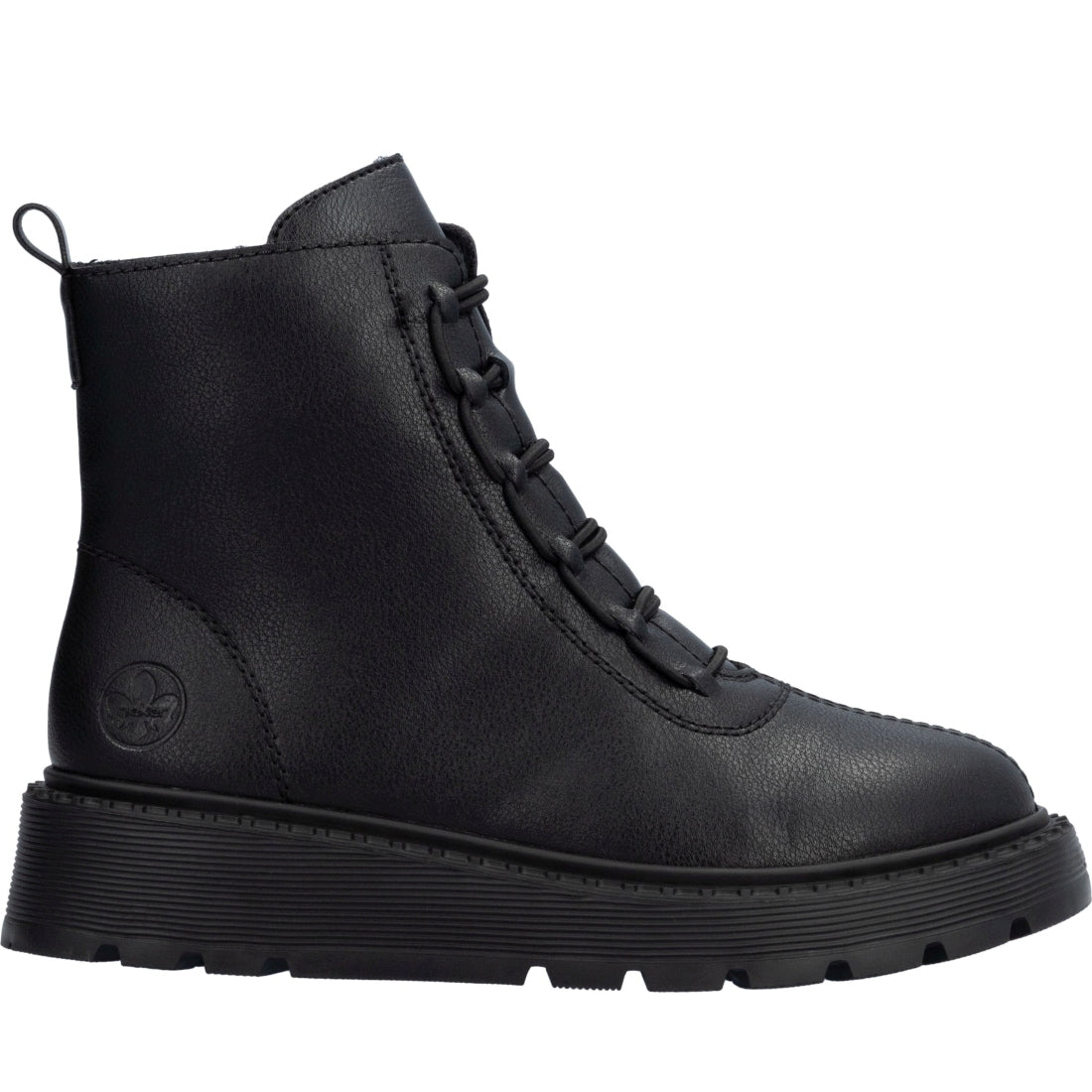 black casual closed ladies mid height boots