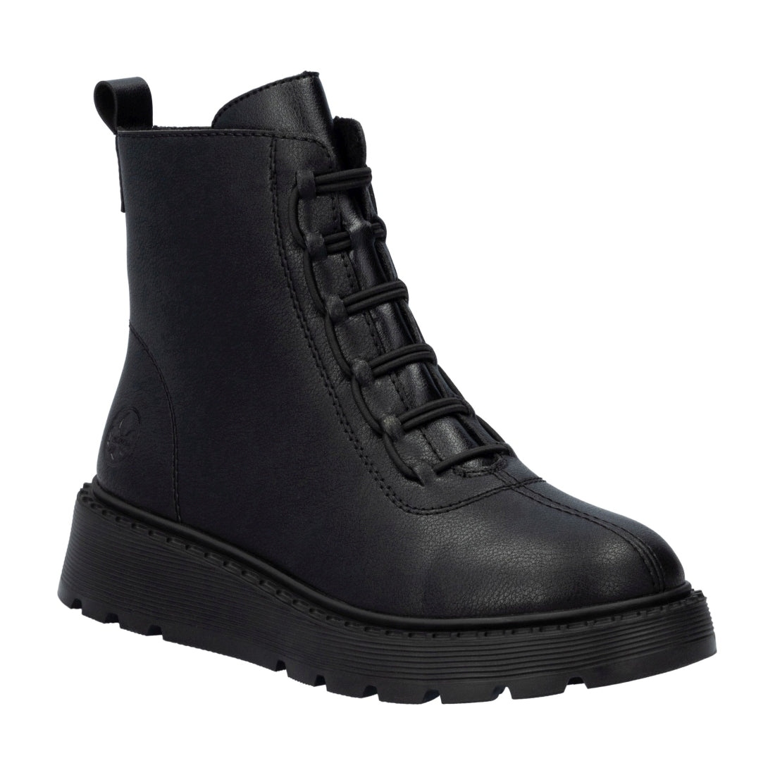 black casual closed ladies mid height boots