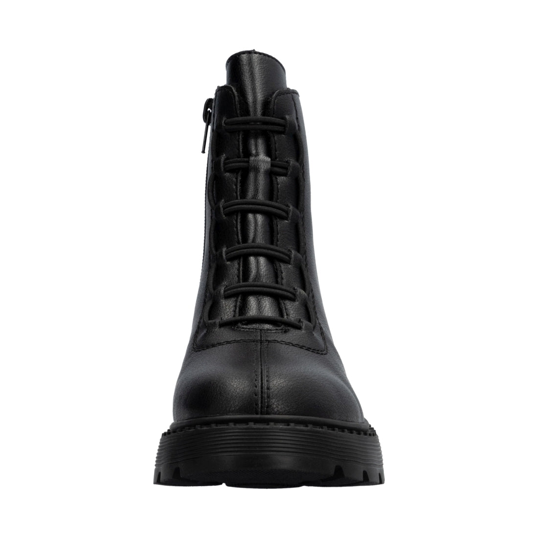 black casual closed ladies mid height boots