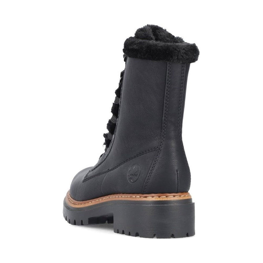 black casual closed ladies mid height boots