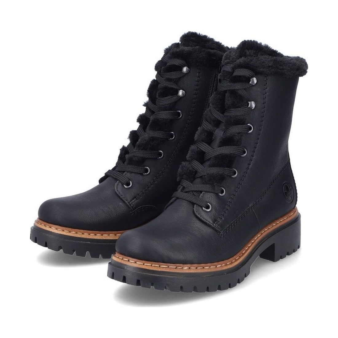 black casual closed ladies mid height boots