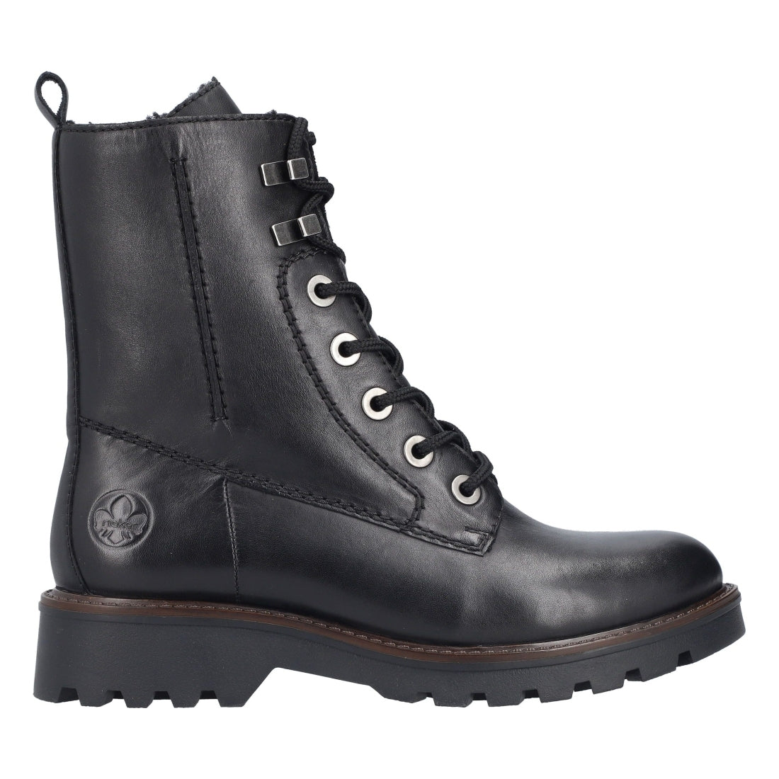 black casual closed ladies mid height boots