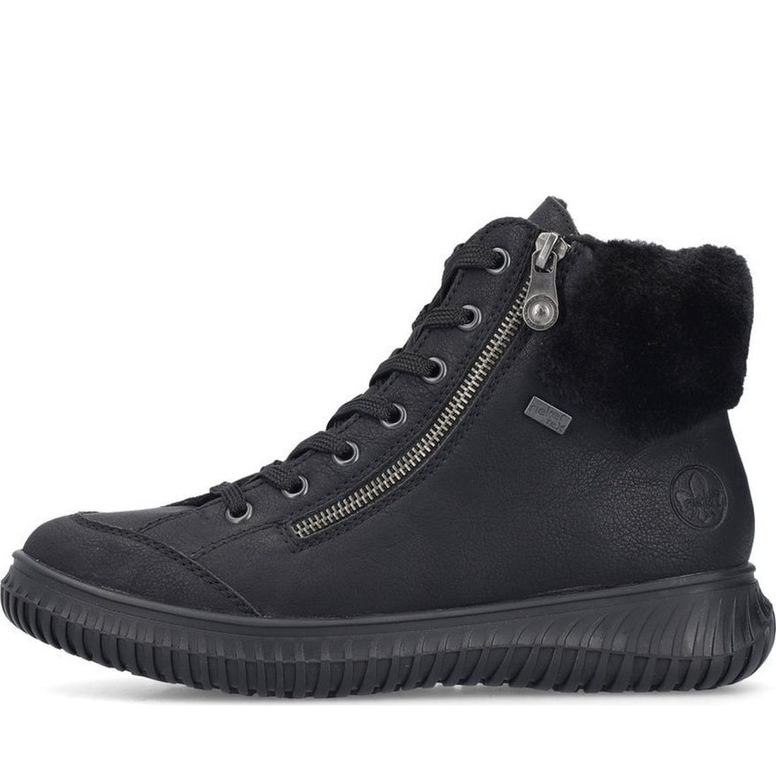 black casual closed ladies mid height boots