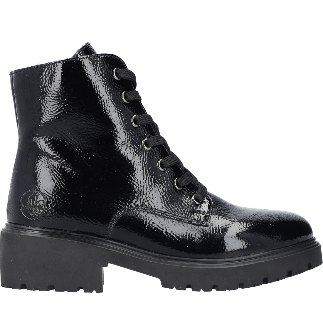 black casual closed ladies mid height boots