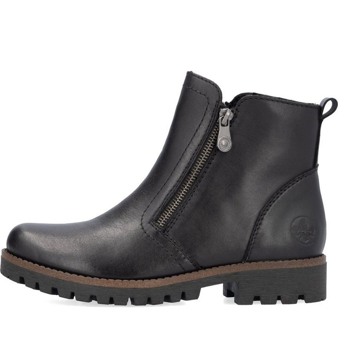 black casual closed ladies mid height boots