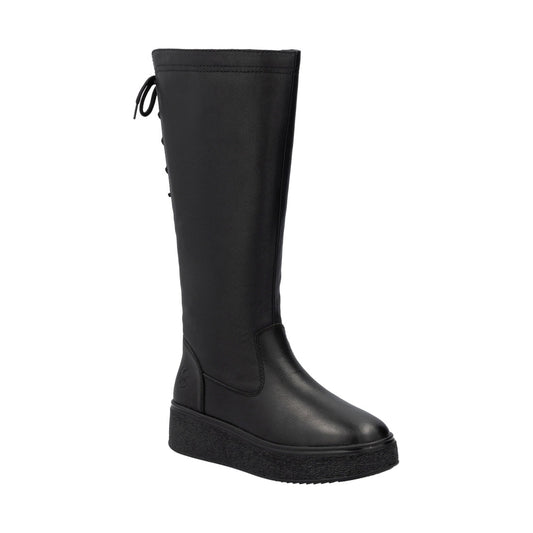 black casual closed ladies' boots