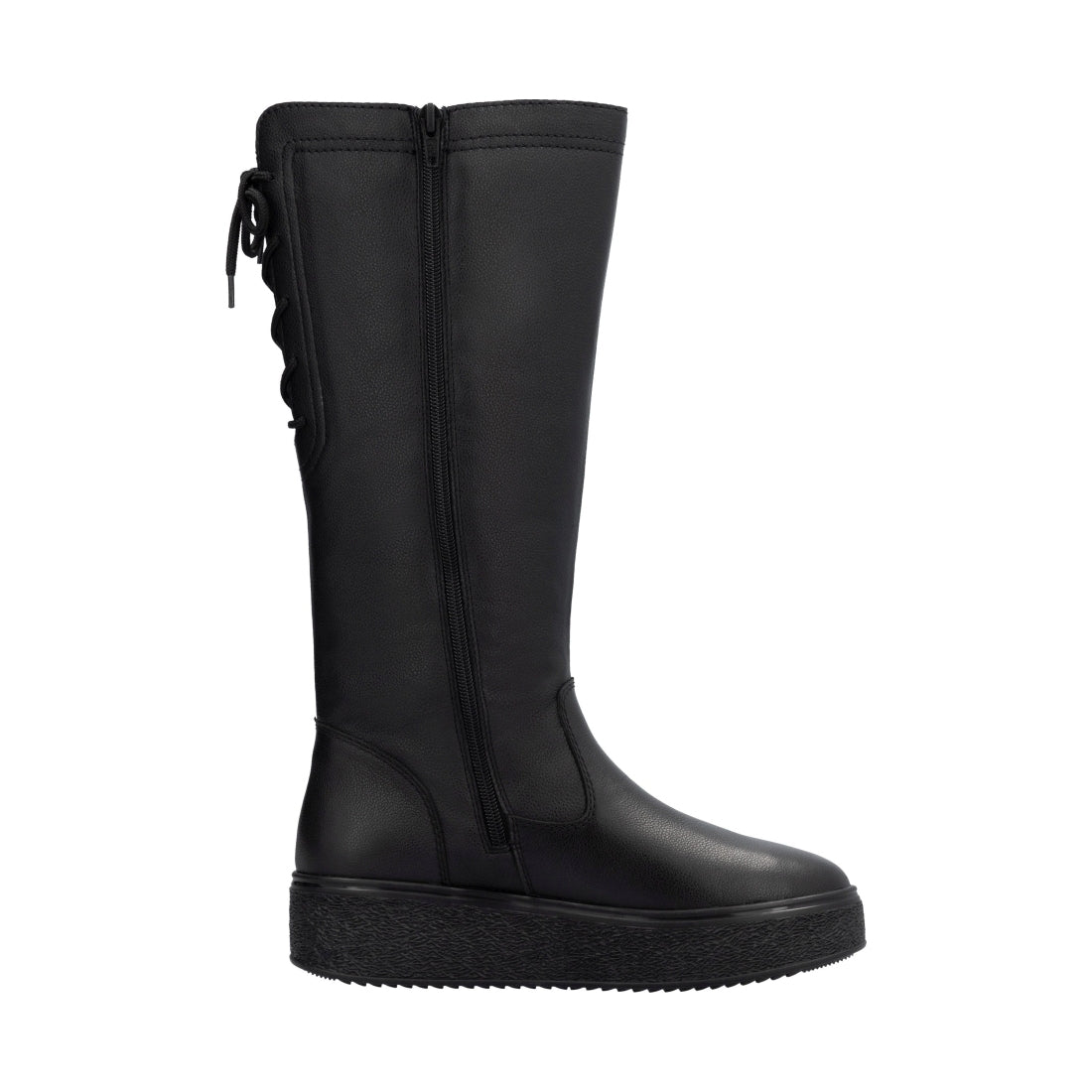 black casual closed ladies' boots