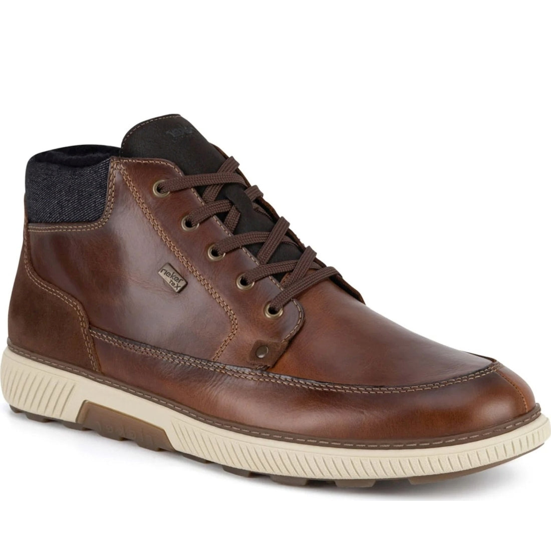 brown casual closed men's boots