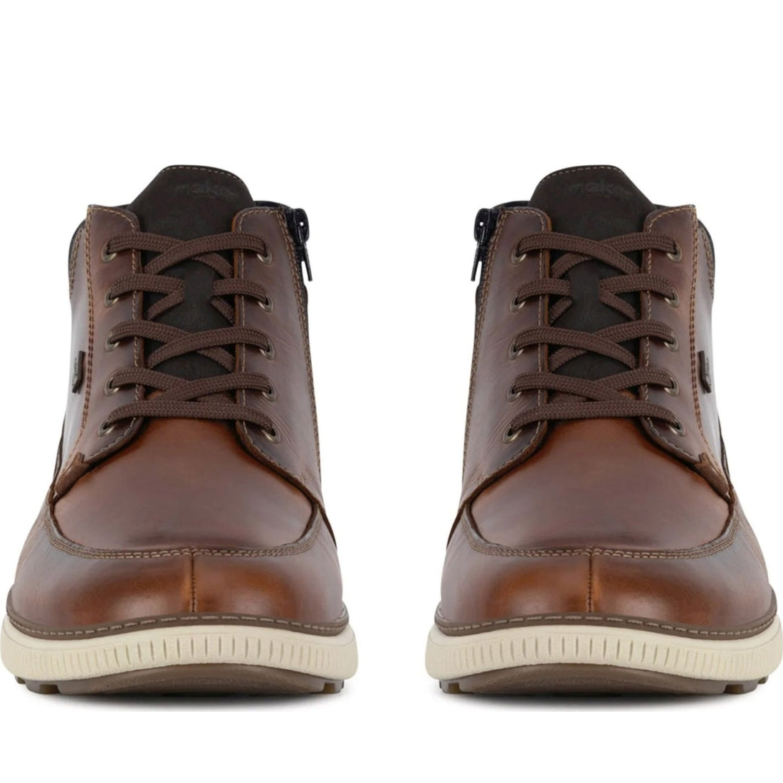 brown casual closed men's boots