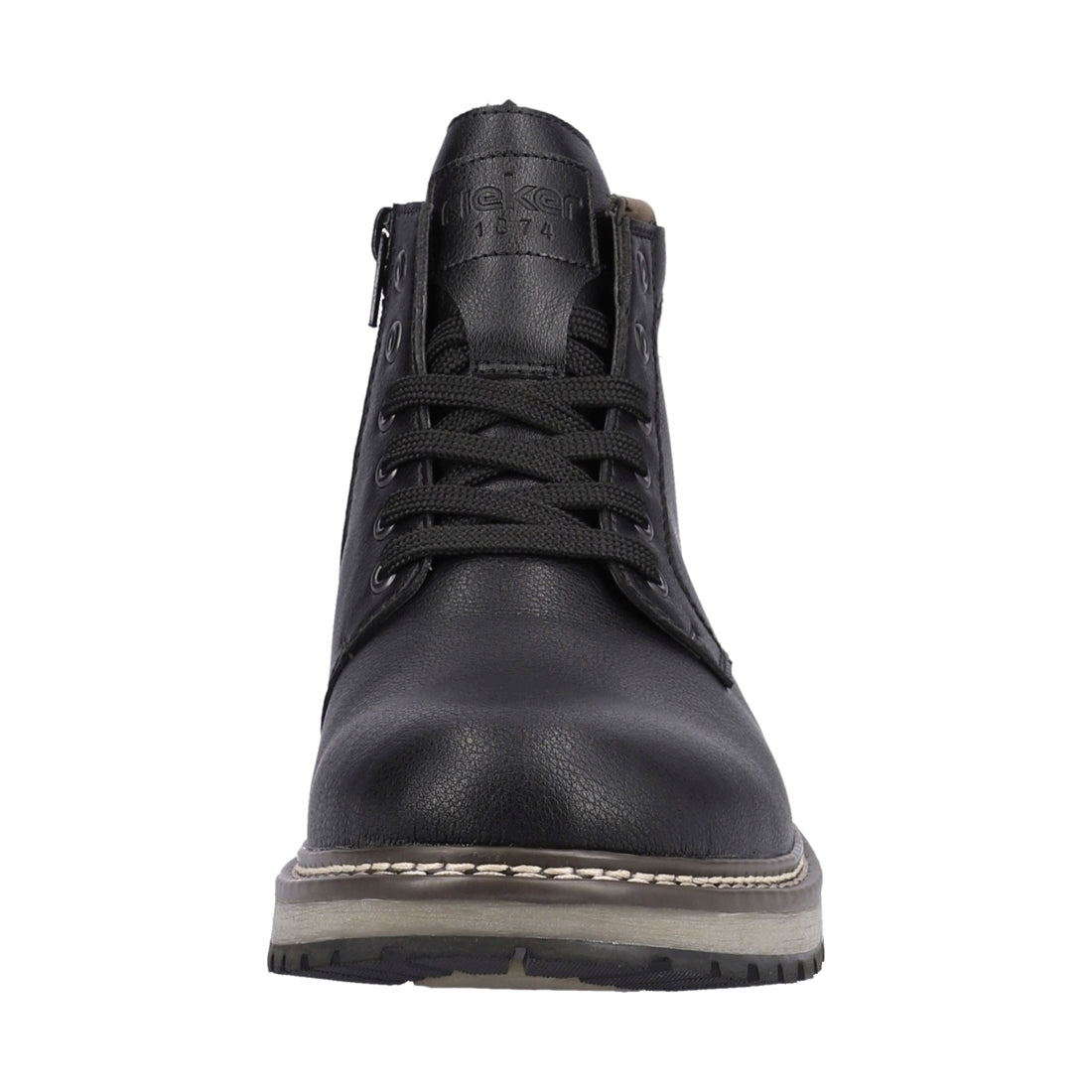 black casual closed men's boots