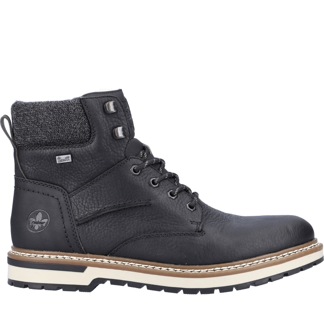 black casual closed men's boots