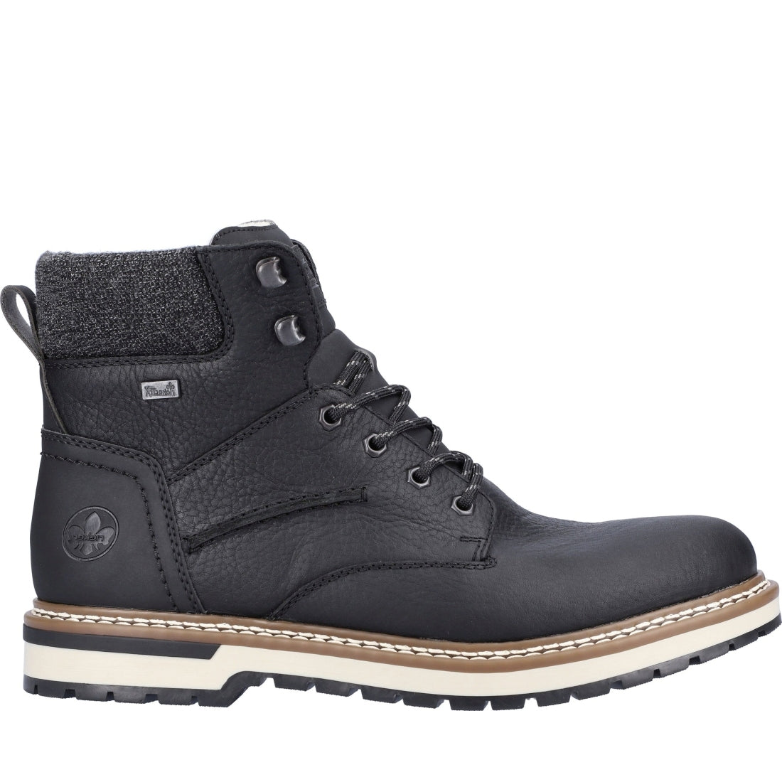 black casual closed men's boots