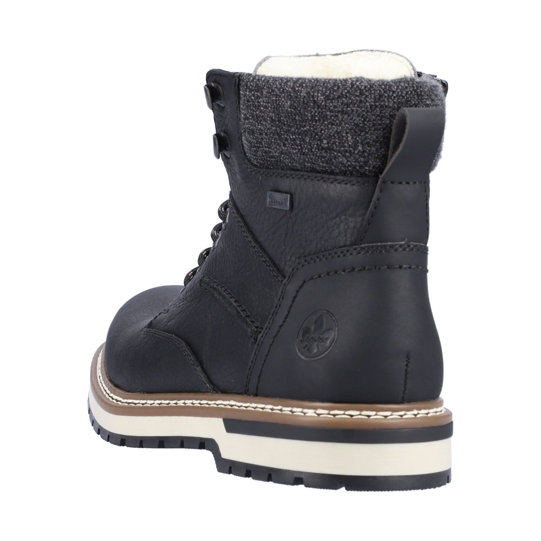 black casual closed men's boots