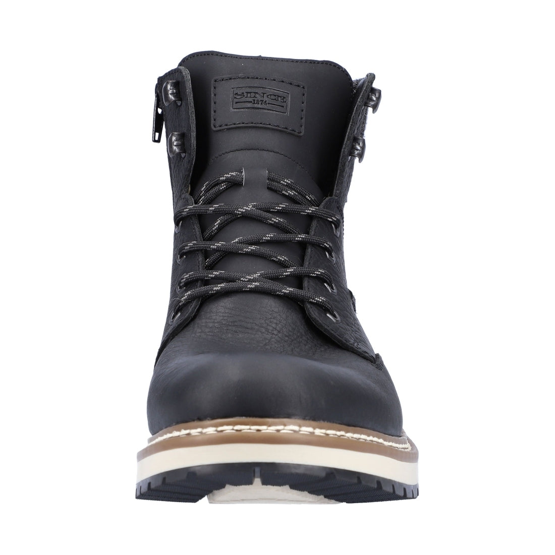 black casual closed men's boots