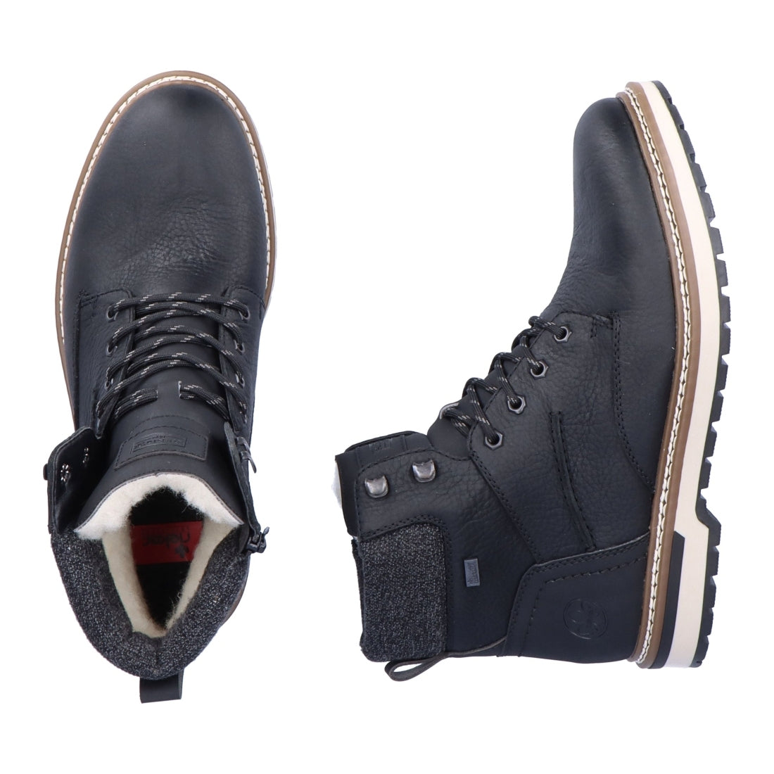 black casual closed men's boots