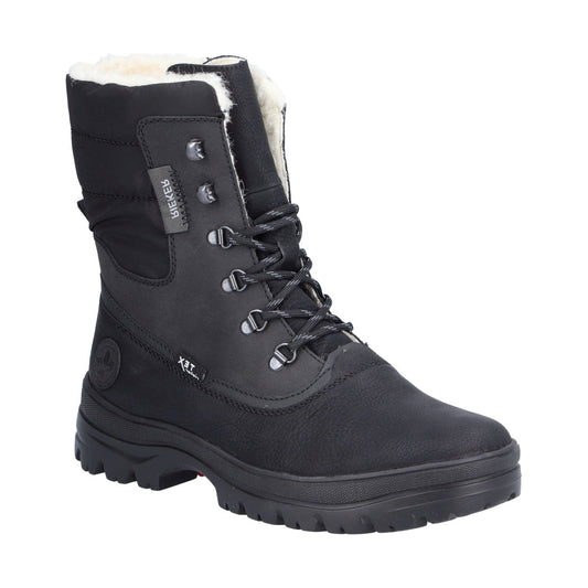 black casual closed men's boots