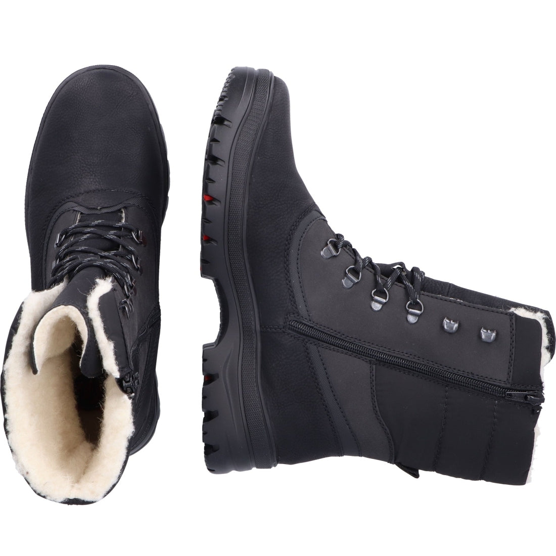 black casual closed men's boots