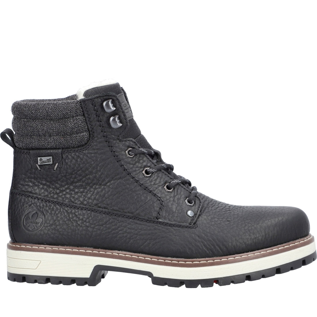 black casual closed men's boots