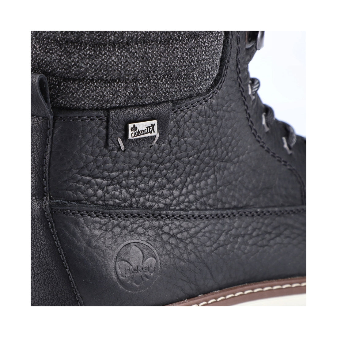 black casual closed men's boots