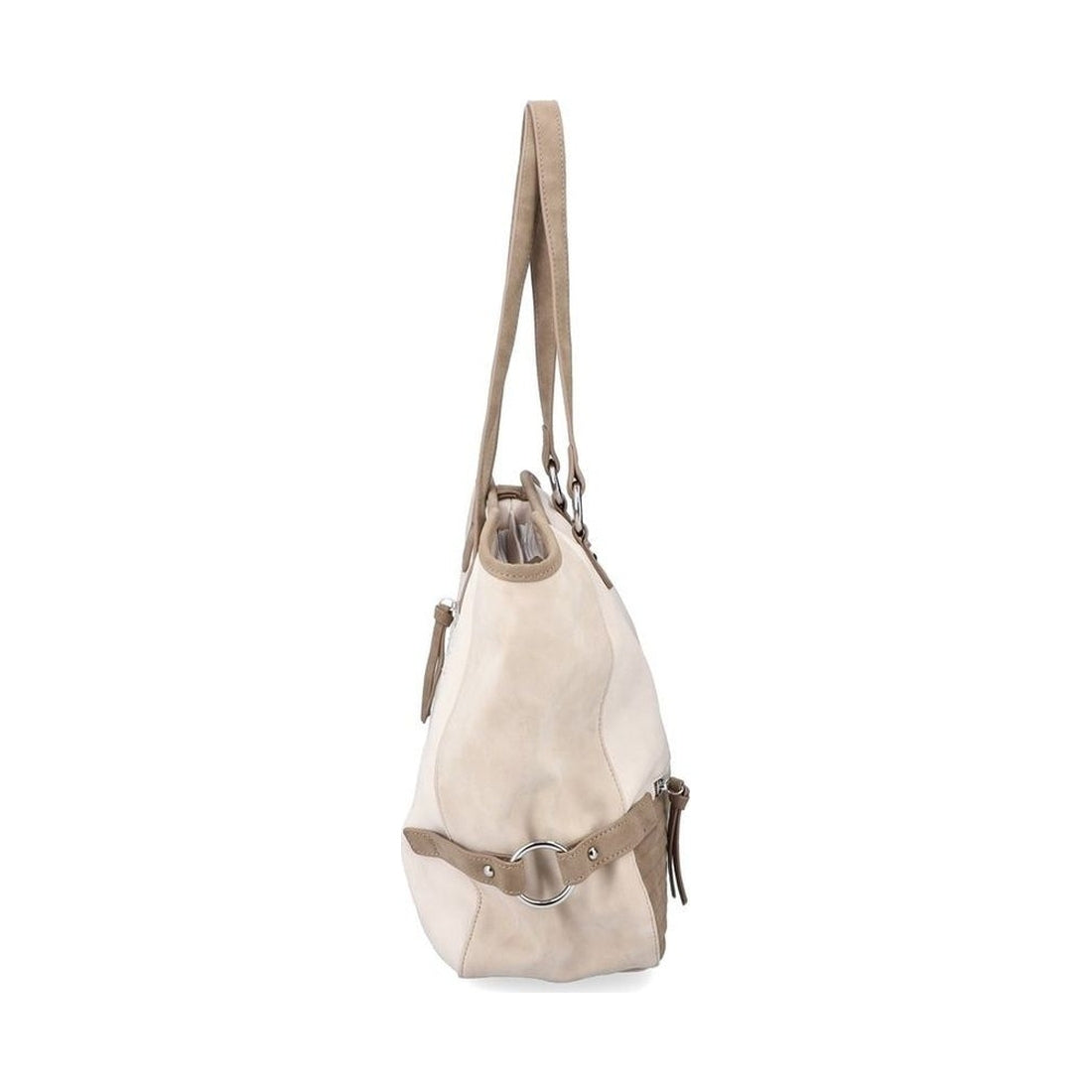 beige casual tote bag