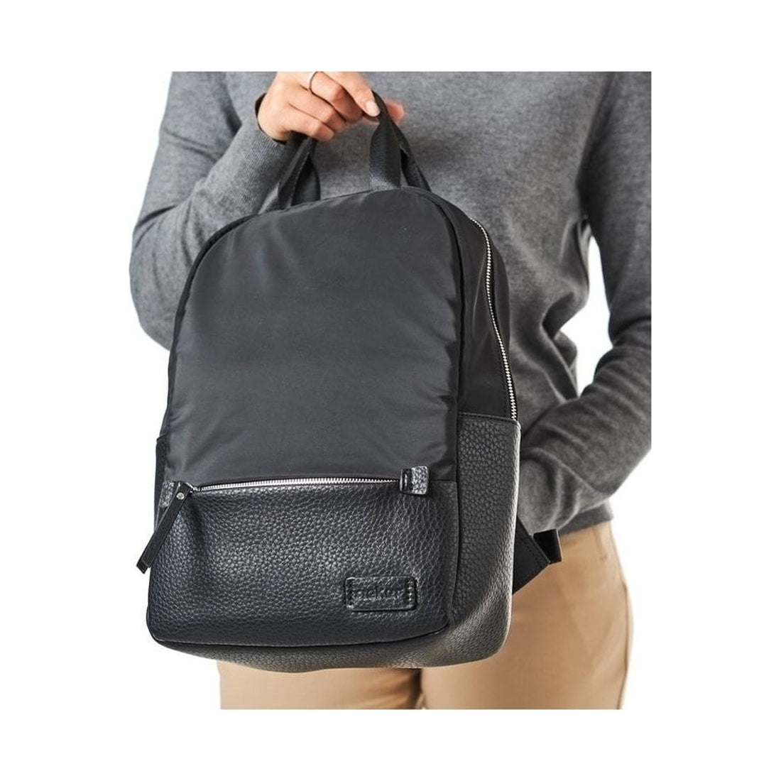 black casual backpack