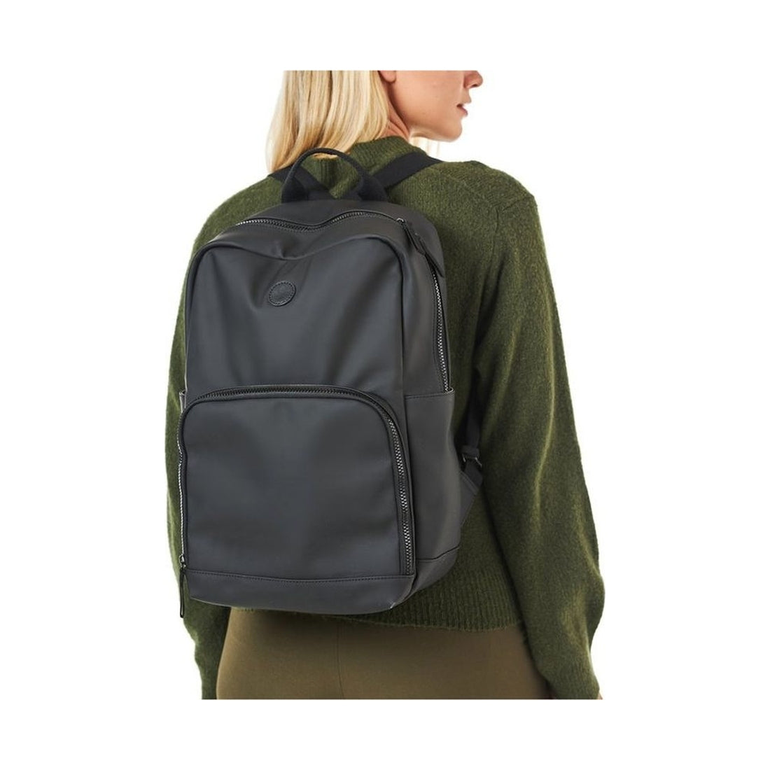 black casual backpack